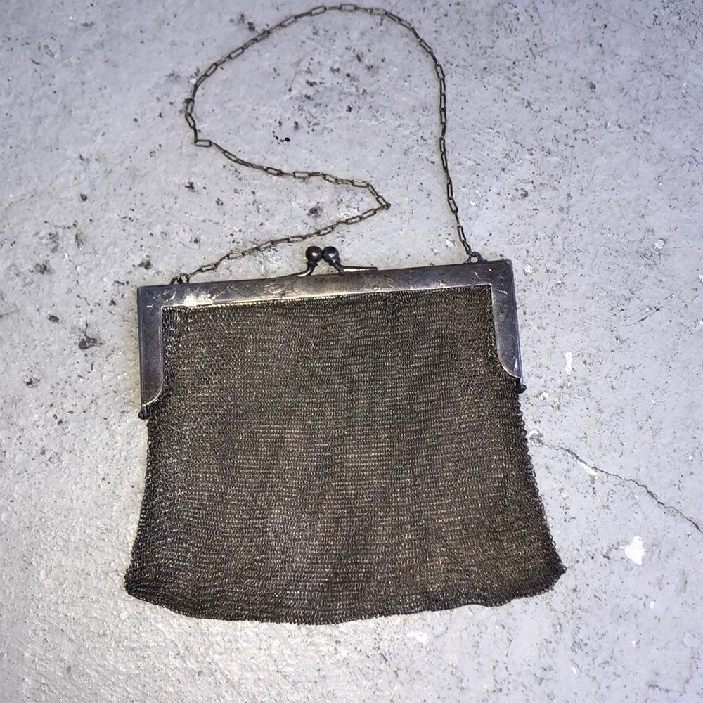 Antique German  mesh bag